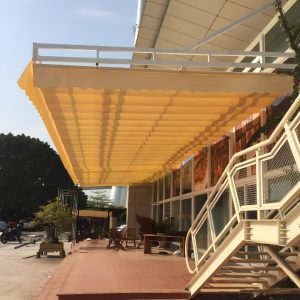 Báo Giá Bạt Mái Xếp Lượn Sóng Ngoài Trời Bền Đẹp